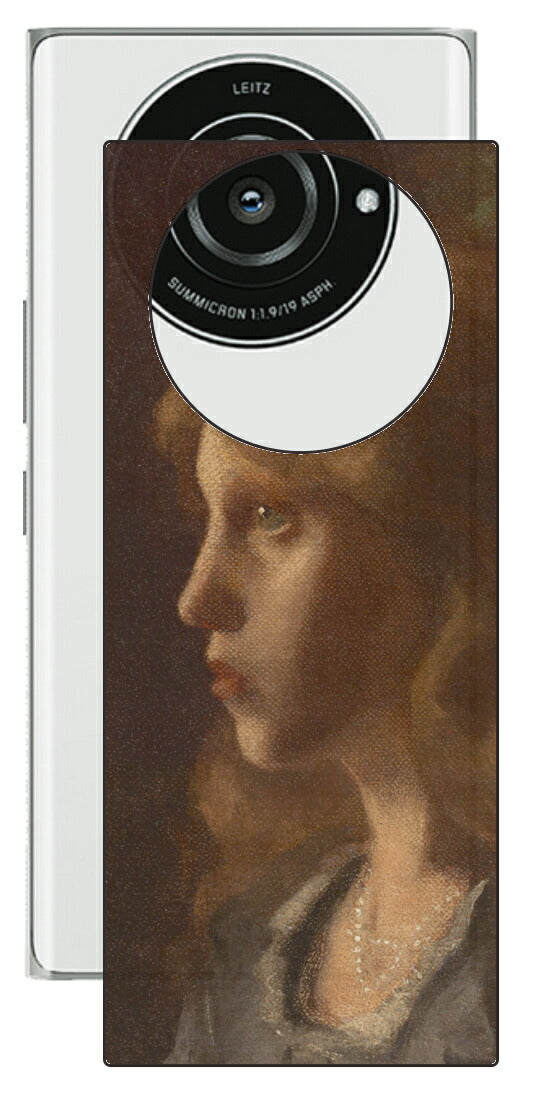 Leica Leitz Phone 2 SoftBank用 背面 保護 フィルム 名画プリント グスタフ クリムト 横顔をみせる少女