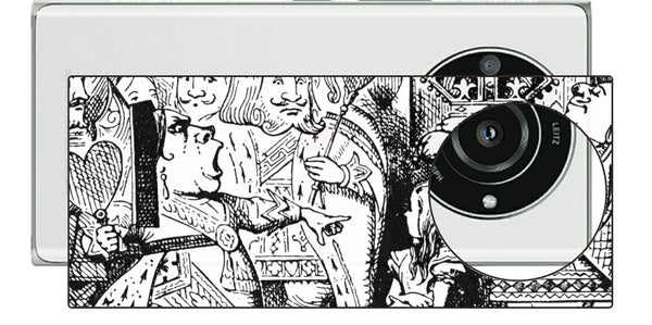 Leica Leitz Phone 2用 背面 保護 フィルム 名画プリント ジョン・テニエル （ John Tenniel ) 王様と女王様