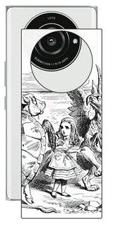 Leica Leitz Phone 2用 背面 保護 フィルム 名画プリント ジョン・テニエル ( John Tenniel ) 海ガメもどきとグリフォン