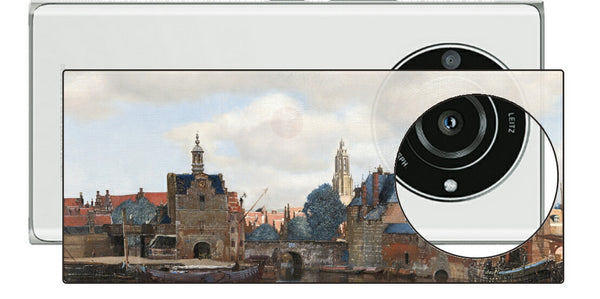 Leica Leitz Phone 2用 背面 保護 フィルム 名画 プリント フェルメール デルフトの眺望 （ ヨハネス・フェルメール Johannes Vermeer ）