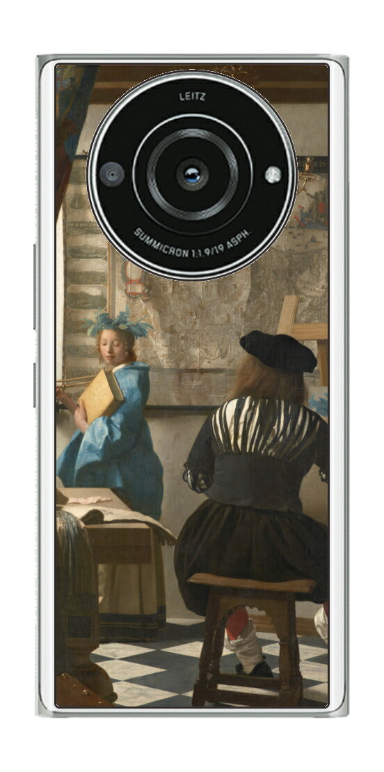 Leica Leitz Phone 2用 背面 保護 フィルム 名画 プリント フェルメール 絵画の芸術 （ ヨハネス・フェルメール Johannes Vermeer ）