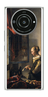 Leica Leitz Phone 2用 背面 保護 フィルム 名画 プリント フェルメール 開いた窓辺で手紙を読む少女 ( ヨハネス・フェルメール Johannes Vermeer )