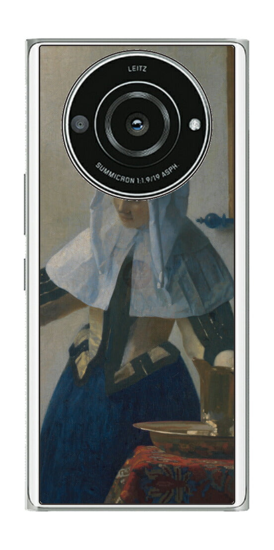 Leica Leitz Phone 2用 背面 保護 フィルム 名画 プリント フェルメール 水差しを持つ若い女性 （ ヨハネス・フェルメール Johannes Vermeer ）