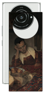Leica Leitz Phone 2用 背面 保護 フィルム 名画 プリント フェルメール 眠っているメイド ( ヨハネス・フェルメール Johannes Vermeer )