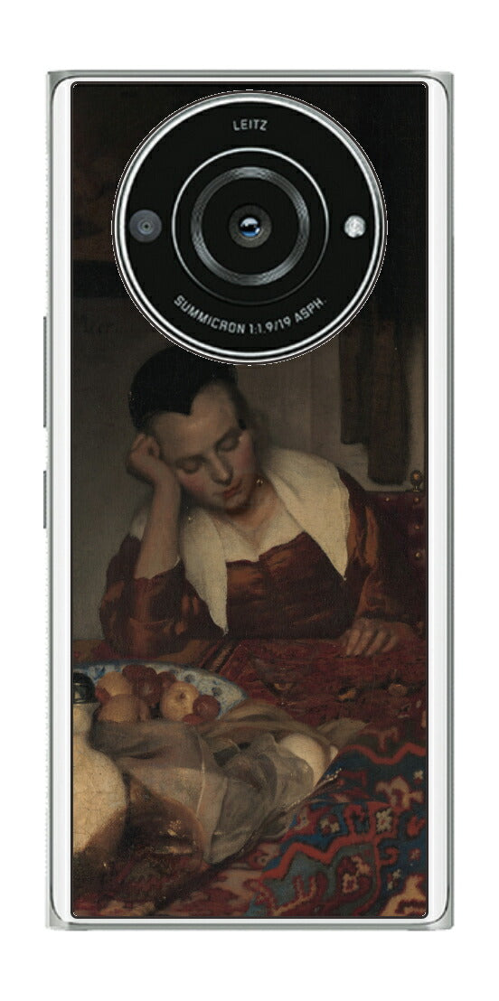 Leica Leitz Phone 2用 背面 保護 フィルム 名画 プリント フェルメール 眠っているメイド （ ヨハネス・フェルメール Johannes Vermeer ）