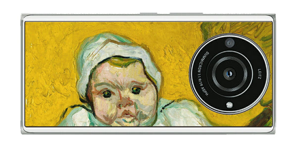 Leica Leitz Phone 2用 背面 保護 フィルム 名画 プリント ゴッホ ルーラン夫人と赤ちゃん（ フィンセント ファン ゴッホ Vincent Willem van Gogh ）