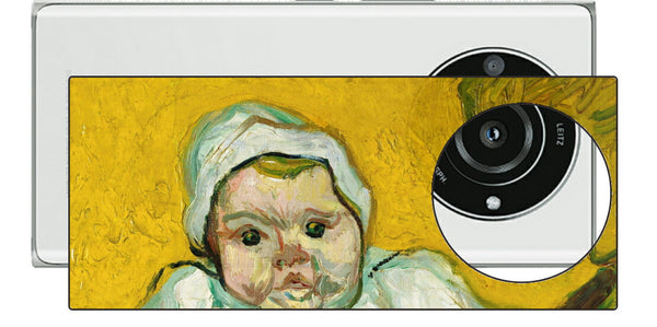 Leica Leitz Phone 2用 背面 保護 フィルム 名画 プリント ゴッホ ルーラン夫人と赤ちゃん（ フィンセント ファン ゴッホ Vincent Willem van Gogh ）