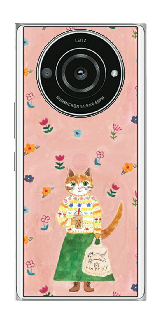 Leica Leitz Phone 2用 【コラボ プリント Design by よこお さとみ 004 】 背面 保護 フィルム 日本製