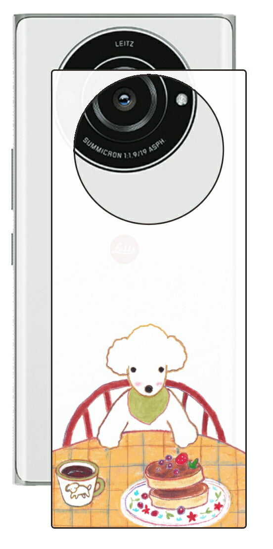 Leica Leitz Phone 2用 【コラボ プリント Design by よこお さとみ 005 】 背面 保護 フィルム 日本製