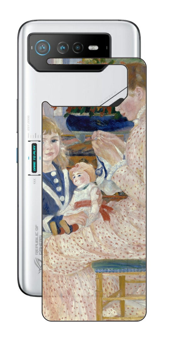 ASUS ROG Phone 6 / ROG Phone 6 Pro用 背面 保護 フィルム 名画 プリント ルノワール ヴァルジュモンの午後（ ピエール＝オーギュスト・ルノワール Pierre-Auguste Renoir ）