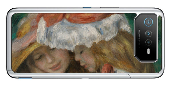 ASUS ROG Phone 6 / ROG Phone 6 Pro用 背面 保護 フィルム 名画 プリント ルノワール 読書する二人の少女（ ピエール＝オーギュスト・ルノワール Pierre-Auguste Renoir ）