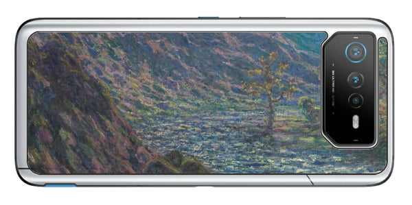 ASUS ROG Phone 6 / ROG Phone 6 Pro用 背面 保護 フィルム 名画プリント クロード・モネ （ Claude Monet ) 小クルーズ川