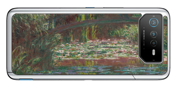 ASUS ROG Phone 6 / ROG Phone 6 Pro用 背面 保護 フィルム 名画プリント クロード・モネ （ Claude Monet ) 睡蓮の池