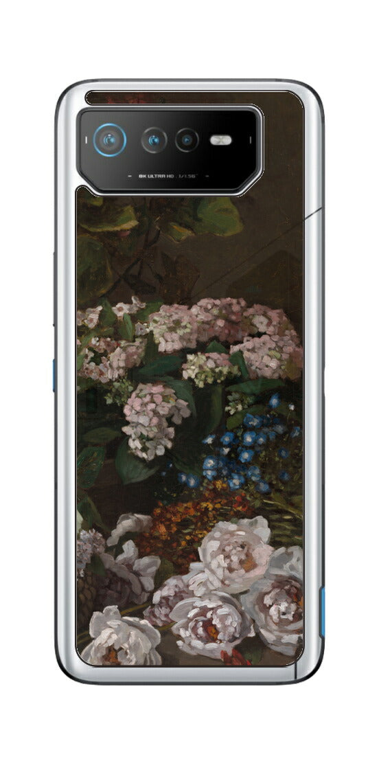 ASUS ROG Phone 6 / ROG Phone 6 Pro用 背面 保護 フィルム 名画プリント クロード・モネ （ Claude Monet ) 春の花