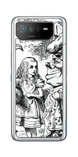 ASUS ROG Phone 6 / ROG Phone 6 Pro用 背面 保護 フィルム 名画プリント ジョン・テニエル ( John Tenniel ) 侯爵夫人