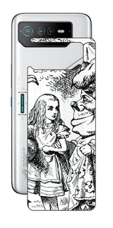 ASUS ROG Phone 6 / ROG Phone 6 Pro用 背面 保護 フィルム 名画プリント ジョン・テニエル ( John Tenniel ) 侯爵夫人