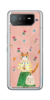 ASUS ROG Phone 6 / ROG Phone 6 Pro用 【コラボ プリント Design by よこお さとみ 004 】 背面 保護 フィルム 日本製