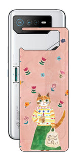 ASUS ROG Phone 6 / ROG Phone 6 Pro用 【コラボ プリント Design by よこお さとみ 004 】 背面 保護 フィルム 日本製