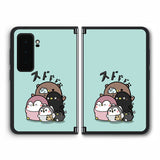 ClearView Surface Duo 2用 【コラボ プリント Design by お腹すい汰 001 】 背面 保護 フィルム 日本製