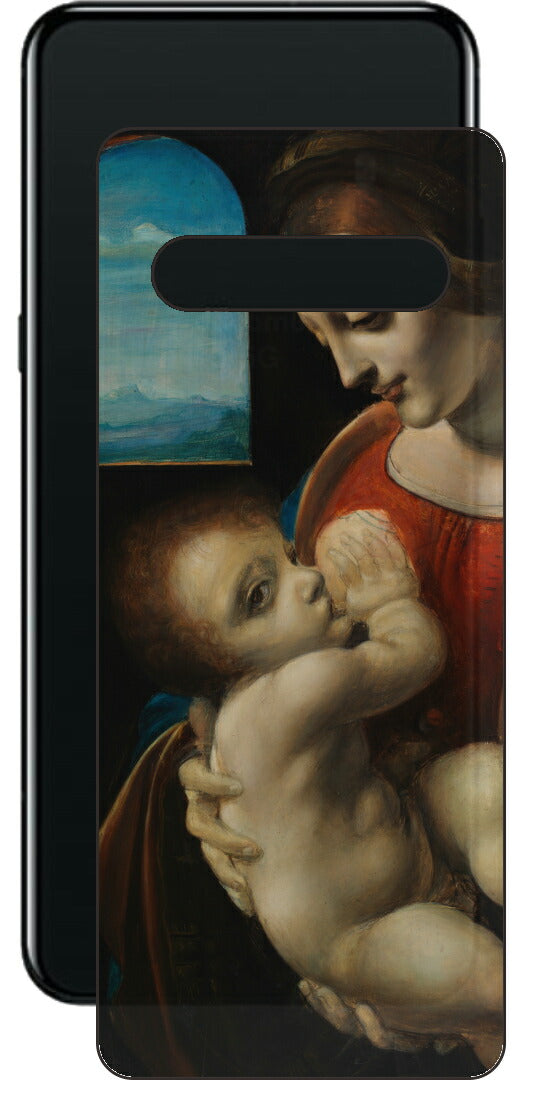 LG V60 ThinQ 5G用 背面 保護 フィルム 名画 プリント ダ・ヴィンチ リッタの聖母（ レオナルド・ダ・ヴィンチ Leonardo da Vinci ）