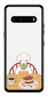 LG V60 ThinQ 5G用 【コラボ プリント Design by よこお さとみ 005 】 背面 保護 フィルム 日本製