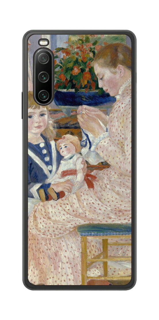 Sony Xperia 10 IV用 背面 保護 フィルム 名画 プリント ルノワール ヴァルジュモンの午後（ ピエール＝オーギュスト・ルノワール Pierre-Auguste Renoir ）