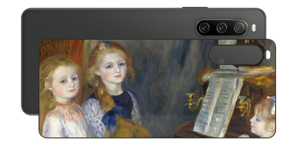 Sony Xperia 10 IV用 背面 保護 フィルム 名画 プリント ルノワール カチュール・メンデスの娘たち（ ピエール＝オーギュスト・ルノワール Pierre-Auguste Renoir ）