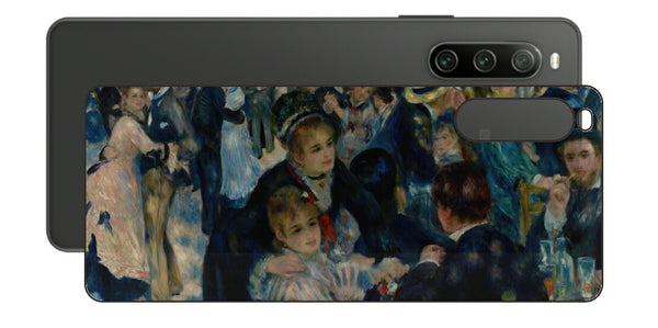 Sony Xperia 10 IV用 背面 保護 フィルム 名画 プリント ルノワール ムーラン・ド・ラ・ギャレット（ ピエール＝オーギュスト・ルノワール Pierre-Auguste Renoir ）