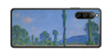 Sony Xperia 10 IV用 背面 保護 フィルム 名画プリント クロード・モネ ( Claude Monet ) ポプラとポピー