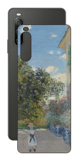 Sony Xperia 10 IV用 背面 保護 フィルム 名画プリント クロード・モネ ( Claude Monet ) アルジャントゥイユの画家の家