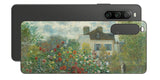 Sony Xperia 10 IV用 背面 保護 フィルム 名画プリント クロード・モネ ( Claude Monet ) アルジャントゥイユのモネの家の庭