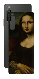 Sony Xperia 10 IV用 背面 保護 フィルム 名画 プリント ダ・ヴィンチ モナリザ( レオナルド・ダ・ヴィンチ Leonardo da Vinci )