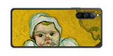 Sony Xperia 10 IV用 背面 保護 フィルム 名画 プリント ゴッホ ルーラン夫人と赤ちゃん( フィンセント ファン ゴッホ Vincent Willem van Gogh )
