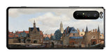 Sony Xperia 1 II用 背面 保護 フィルム 名画 プリント フェルメール デルフトの眺望 ( ヨハネス・フェルメール Johannes Vermeer )