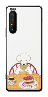 Sony Xperia 1 II用 【コラボ プリント Design by よこお さとみ 005 】 背面 保護 フィルム 日本製