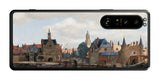 Sony Xperia 1 III用 背面 保護 フィルム 名画 プリント フェルメール デルフトの眺望 ( ヨハネス・フェルメール Johannes Vermeer )