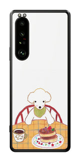 Sony Xperia 1 III用 【コラボ プリント Design by よこお さとみ 005 】 背面 保護 フィルム 日本製