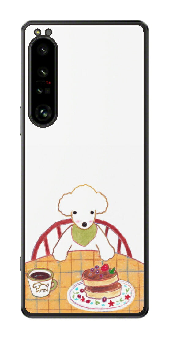 Sony Xperia 1 IV用 【コラボ プリント Design by よこお さとみ 005 】 背面 保護 フィルム 日本製