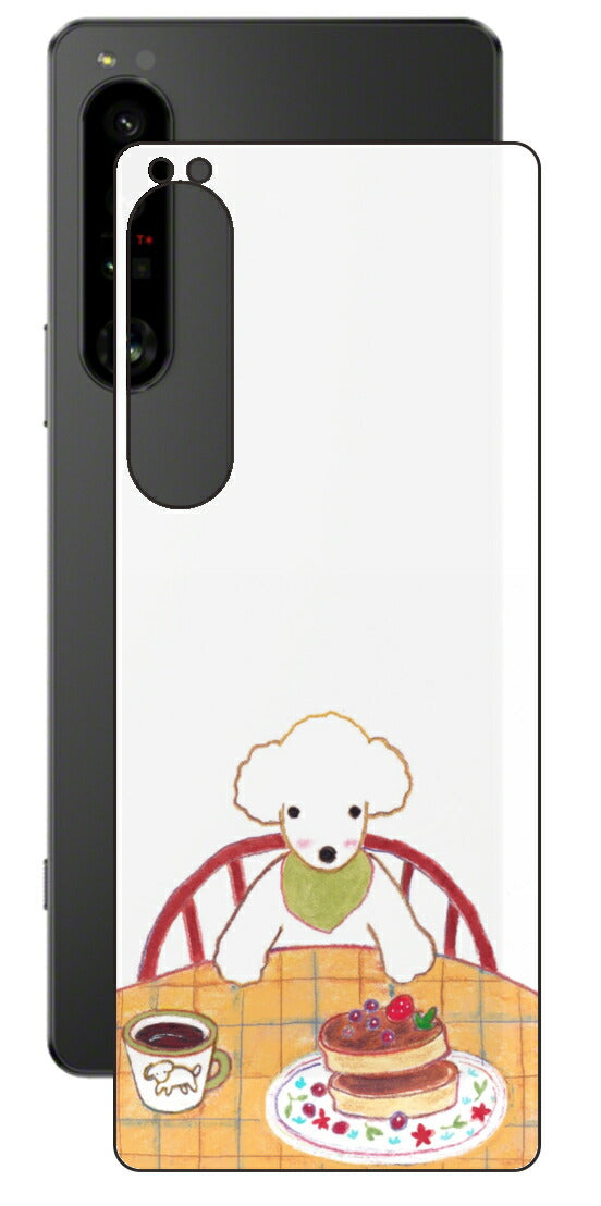 Sony Xperia 1 IV用 【コラボ プリント Design by よこお さとみ 005 】 背面 保護 フィルム 日本製