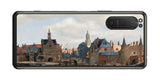 Sony Xperia 5 II用 背面 保護 フィルム 名画 プリント フェルメール デルフトの眺望 ( ヨハネス・フェルメール Johannes Vermeer )