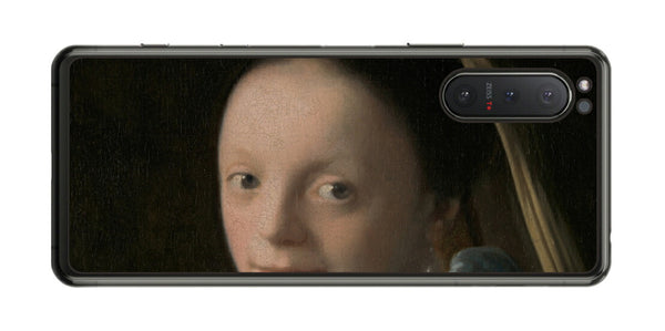 Sony Xperia 5 II用 背面 保護 フィルム 名画 プリント フェルメール 少女 （ ヨハネス・フェルメール Johannes Vermeer ）