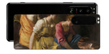 Sony Xperia 5 III用 背面 保護 フィルム 名画 プリント フェルメール ディアナとニンフたち ( ヨハネス・フェルメール Johannes Vermeer )