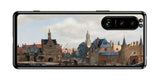 Sony Xperia 5 III用 背面 保護 フィルム 名画 プリント フェルメール デルフトの眺望 ( ヨハネス・フェルメール Johannes Vermeer )