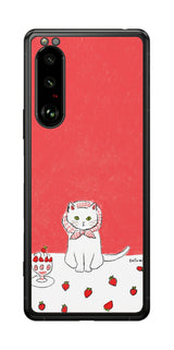 Sony Xperia 5 III用 【コラボ プリント Design by よこお さとみ 001 】 背面 保護 フィルム 日本製