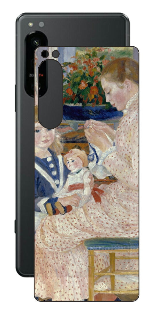 Sony Xperia 5 IV用 背面 保護 フィルム 名画 プリント ルノワール ヴァルジュモンの午後（ ピエール＝オーギュスト・ルノワール Pierre-Auguste Renoir ）