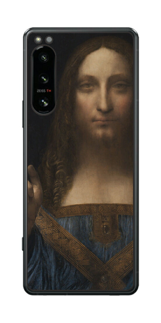 Sony Xperia 5 IV用 背面 保護 フィルム 名画 プリント ダ・ヴィンチ サルバトール・ムンディ（ レオナルド・ダ・ヴィンチ Leonardo da Vinci ）