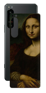 Sony Xperia 5 IV用 背面 保護 フィルム 名画 プリント ダ・ヴィンチ モナリザ( レオナルド・ダ・ヴィンチ Leonardo da Vinci )