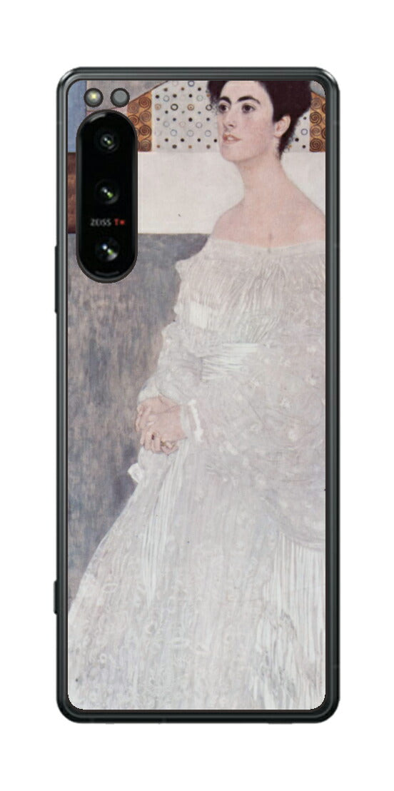 Sony Xperia 5 IV用 背面 保護 フィルム 名画プリント グスタフ クリムト マルガレーテ・ストンボロー＝ウィトゲンシュタインの肖像