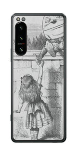 Sony Xperia 5 IV用 背面 保護 フィルム 名画プリント ジョン・テニエル ( John Tenniel ) ハンプティ・ダンプティ