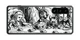Sony Xperia 5 IV用 背面 保護 フィルム 名画プリント ジョン・テニエル ( John Tenniel ) 帽子屋と三月ウサギとのお茶会の場面